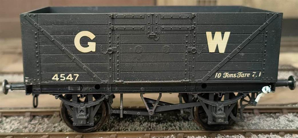 Preowned O Gauge WAGON60 Cooper Craft Kit Built GWR Diagram O2 7 Plank Open Merchandise Wagon 4547