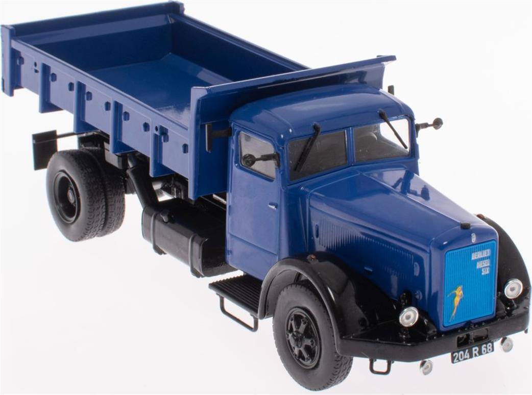 MAG 1/43 MAG NJ38 Berliet GDM 10W Benne 1949 Blue Dump truck Model