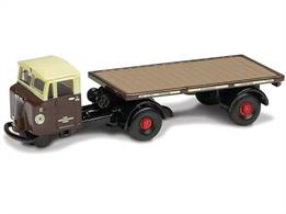 Oxford Diecast 120MH003 1/120 Scammell Mechanical Horse flat bed trailer GWR
