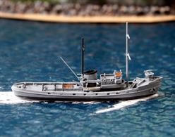 Atlantic is a 1/1250 scale metal waterline model of the large salvage tug in Kriegsmarine service in 1940 by WDS, catalogue number WDS K Liz 0035