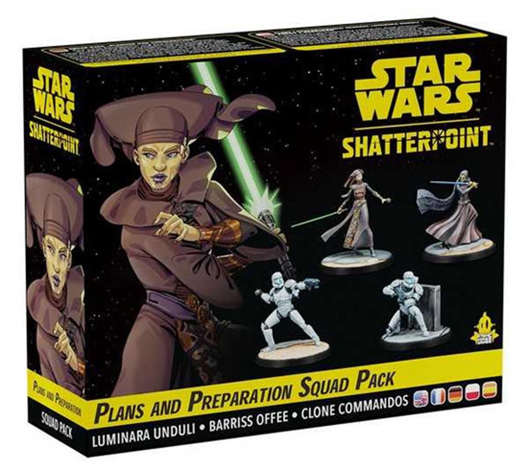 Atomic Mass Games  SWP04 Plans and Preparations General Luminara Unduli Squad Pack for Star Wars Shatterpoint