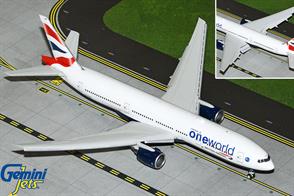 BRITSH AIRWAYS B777-200ER G-YMMR ONEWORLD LIVERY FLAPS DOWN