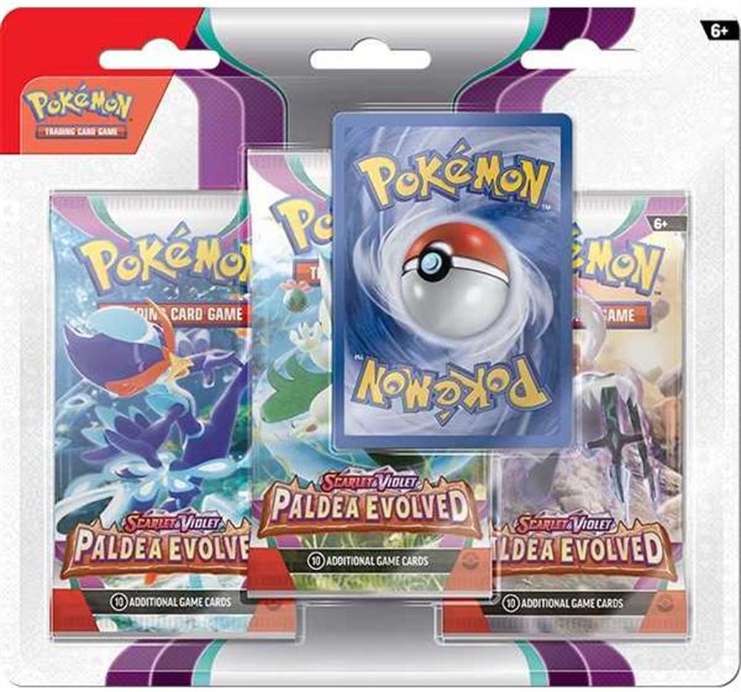 Nintendo 185-85353 Pokemon S&V Paldea Evolved Triple Booster Pack