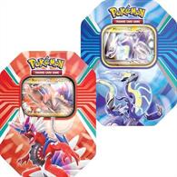 You will be sent one tin at random unless otherwise specified, subject to availability.In each tin you will find: 4 * Pokemon boosters1 * 1 of 2 foils (either Koraidon ex or Miraidon ex)