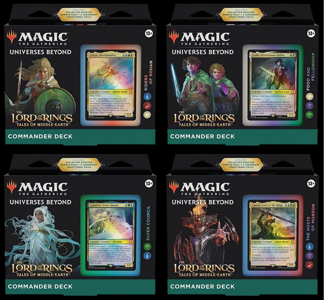 Wizards  D15250001 MTG Lord of the Rings: Tales of Middle-Earth Commander Deck