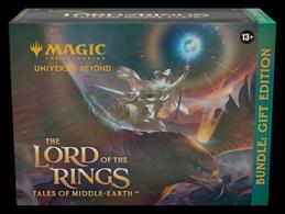 Due for release Friday 7th July 2023.Bundle contains:8 * Lord of the Rings:Tales of Middle-Earth MTG Set Boosters1 * Lord of the Rings:Tales of Middle-Earth Collector Booster4 * Foil, alt-art promo cards40 * Basic land cards (20 foil + 20 nonfoil)1 * Special Gift Bundle Spindown life counter + foil card storage box