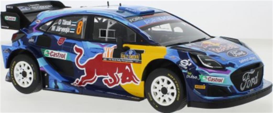 IXO 1/18 18RMC154A Ford Puma #8 WRC1 Rallye Sweden 2023 O.Tanak/M.Jarveoja