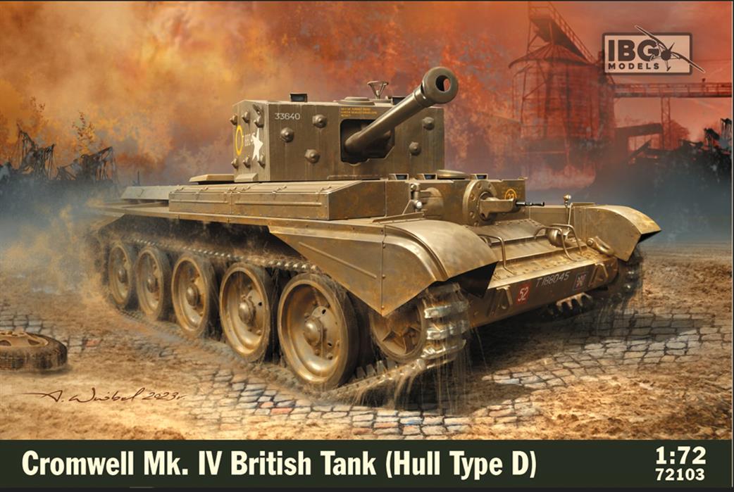 IBG Models 1/72 72103 Cromwell Mk.1V Hull Type Dl British WW2 Cruiser Tank Plastic Kit