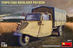 TEMPO E400 HOCHLADER PRITSCHE. GERMAN 3-WHEEL DELIVERY TRUCK