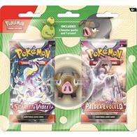 Looking for the perfect eraser for a new project or a new class? You can choose a favorite Pokémon eraser—and add to your Pokémon TCG collection at the same time! Contains:1 * 1 of 2 favourite Pokémon erasers either Lechonk or Smoliv1 * Scarlet &amp; Violet booster1 * S&amp;V Paldea Evolved booster