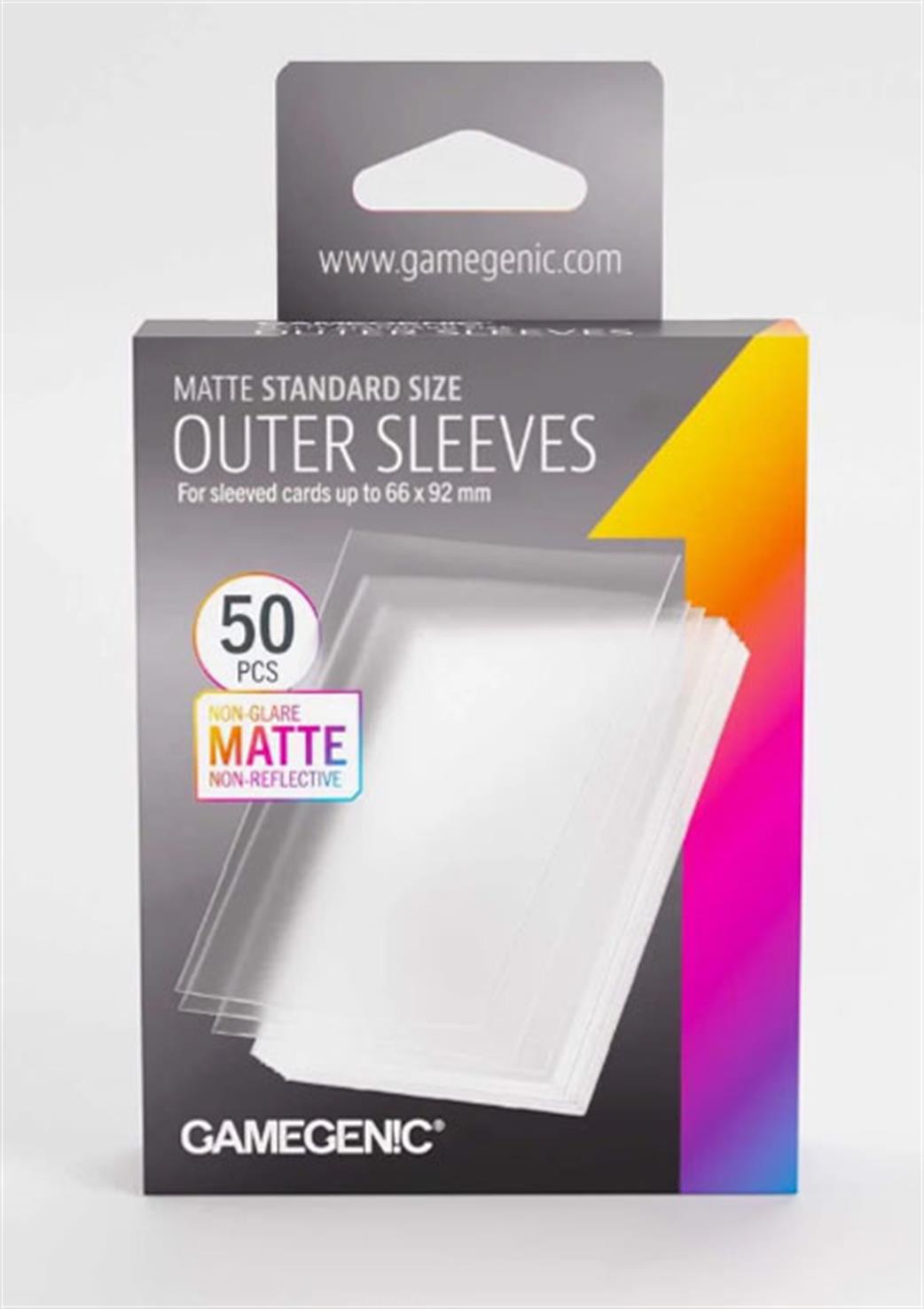 GameGenic  GGS10174ML 50 Matte Standard Size Outer Deck Protectors