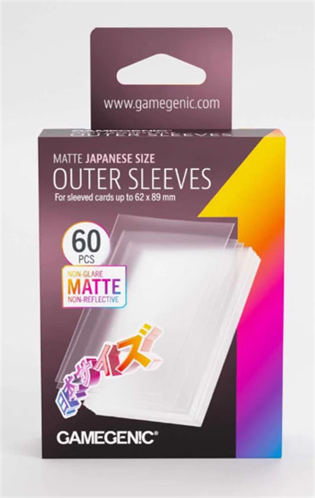 GameGenic  GGS10175ML 60 Matte Small Size Outer Deck Protectors