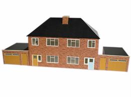 1:76 Scale model of a 1950s Semi Detached House produced as a Highly Detailed Card kit. The completed model features lots of detail and can be easily customized to suit your scene during construction.atd models card kits are supplied printed full colour, pre cut and creased for ease and quality of build. Included with all kits are easy to follow instructions and printed glazing.