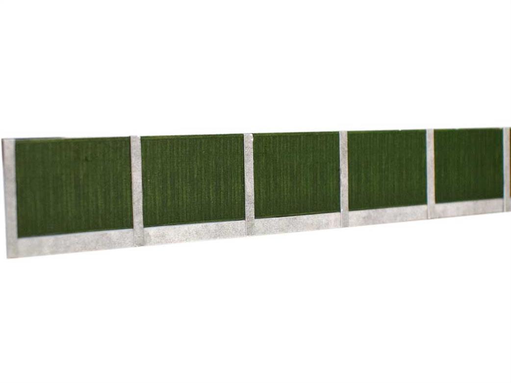 ATD Models OO ATD015 Green Timber Fencing with Concrete Posts Card Construction Kit