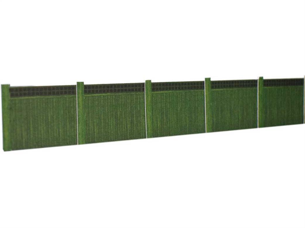 ATD Models OO ATD016 Green Wood Fencing with Trellis Top Card Construction Kit