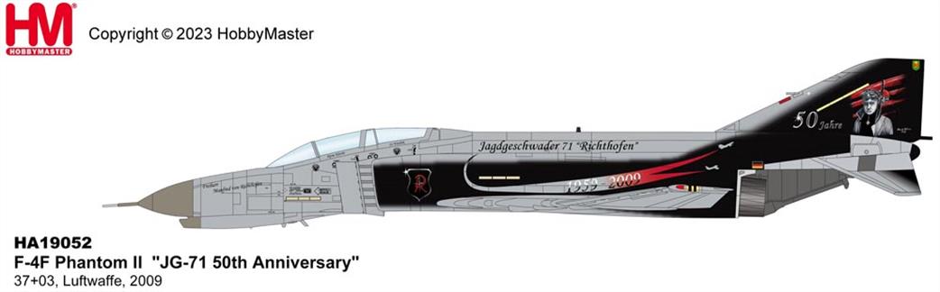 Hobby Master HA19052 F-4B Phantom II JG-71 50th Anniversary 37+03 Luftwaffe 2009 1/72