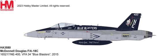 "McDonnell Douglas F/A-18C 165217/NE-400, VFA 34 ""Blue Blasters"", 2015"