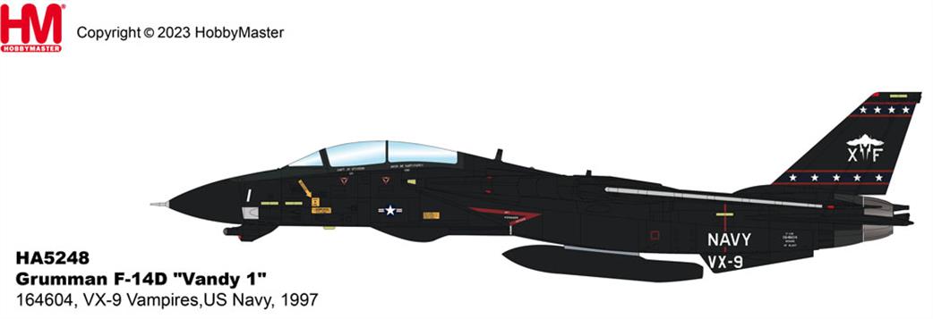 Hobby Master 1/72 HA5248 Grumman F-14D Vandy 1 VX-9 Vampires US Navy Diecast Aircraft t Be-Devilers