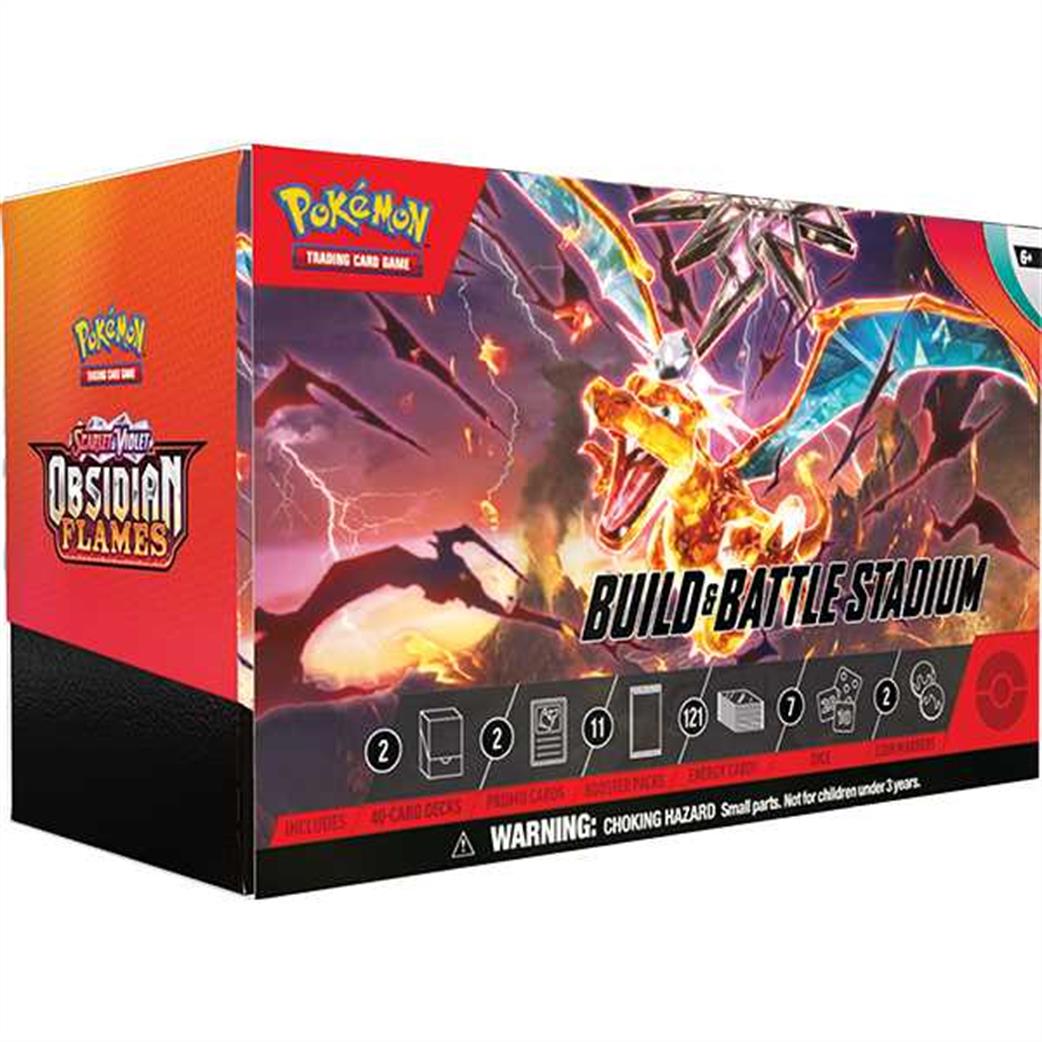 Nintendo  186-85397 Pokemon S&V Obsidian Flames Build and Battle Stadium