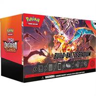 Box contains:2 * Build &amp; Battle boxes, each containing a 40 card deck, 4 boosters and 1 foil promo3 * Scarlet &amp; Violet Obsidian Flames boosters121 * Energy cards6 * Damage dice1 * Competition legal flip coin2 * Acrylic condition markers