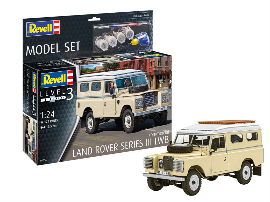 Revell 1/24 67056 Land Rover Series III LWB Commercial 4x4 Off-Road Vehicle Model Set