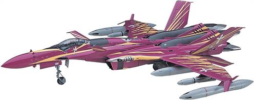 From the OVA "Macross Zero", the fighter form of the "SV-51", a variable fighter belonging to the Anti-Integration Alliance, has been made into a kit with a completely new mold. The decal reproduces the reddish-purple aircraft with special markings on which "Nora Polyanski" pilots. The parts configuration adopts specifications that are assembled for each unit. A number of sharp engravings are included to create an aircraft-like appearance. The canopy and lift fan cover can be opened or closed. The vector nozzle can be opened and closed. The tail is a selection formula of parked state / flight state. A tank mounted on the underside of the main wing, a composite pod, and an anti-ship missile are included. It is a large aircraft with a total length of over 30 cm when assembled.