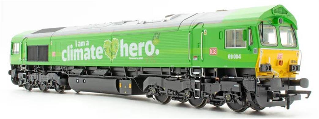 Accurascale OO ACC2633 DB Cargo 66004 Climate Hero EMD Class 66/0 Diesel Locomotive Green
