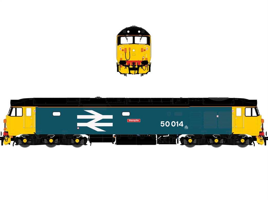 Accurascale ACC2241 DCC BR 50014 Warspite EE Class 50 Diesel Locomotive BR Large Logo Blue DCC Sound OO