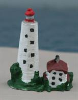 Sandy Hook Lighthouse is a 3D printed model in 1/1250 scale of the lighthouse on the New Jersey shore side of the approach to the city of New York. This model is printed and painted to order by Coastlines Models, CL-L46