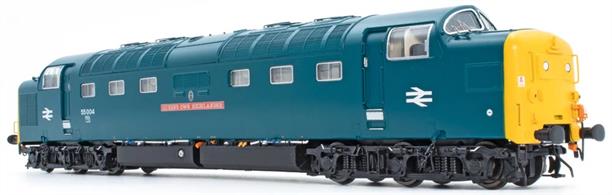 Highly detailed new model of the famous BR Deltic locomotives being produced by Accurascale with tooling designed to allow for a huge variety of detail variations, diecast chassis with all wheel drive and provision for DCC and sound fitting. Much requested is our first Haymarket-allocated TOPS blue Deltic, represented here by 55004 in 1977 condition, just after having its headcode box plated over. Notably this was one of just four members of the fleet to feature unpainted front windscreen frames during the mid to late 1970s.