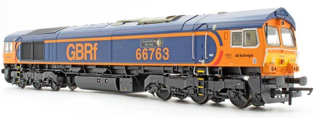Accurascale OO ACC2651-DCC  GBRf 66763 Severn Valley Railway EMD Class 66/7 Diesel Locomotive GBRf Blue & Orange Europorte DCC Sound