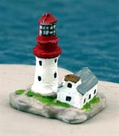 Lindesnes Fyr is a 1/1250 scale, 3D-filament printed PLA resin model of the current lighthouse made and painted to order only by Coastlines Models, CL-L55.