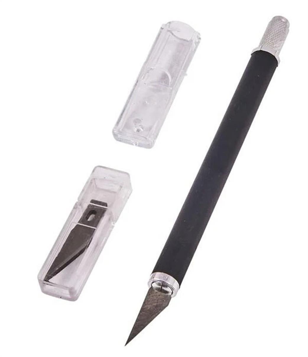 Am-Tech  S0492 Soft Grip Hobby Knife w/5 Blades