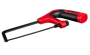 This dual colour junior hacksaw has a durable, powder coated steel frame with soft touch grip and an adjustable thumb screw for blade tensioning. ACCEPTS ALL BLADES: Compatible with Amtech's 150mm (6") hacksaw blades (M1300) it also accepts all standard 150mm (6") blades.