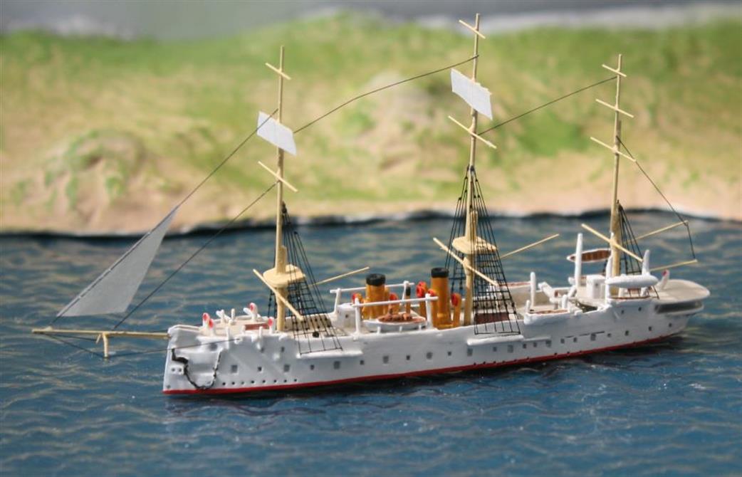 WDS 1/1250 WDS BM K 64 SMS Leipzig, German armoured steam corvette, 1888