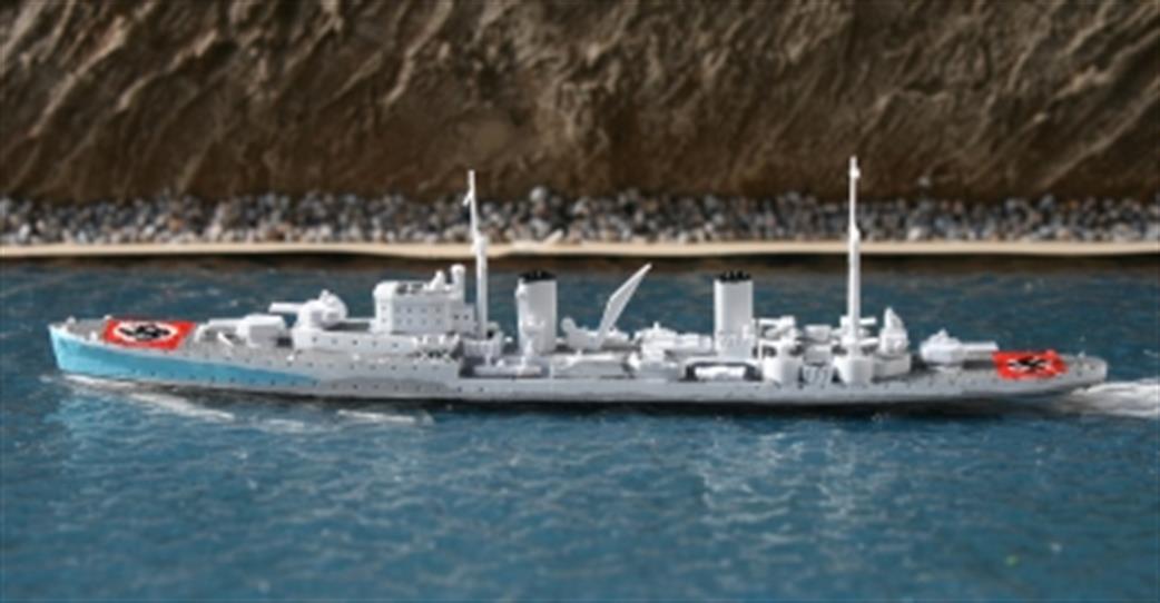 John's Model Shipyard 1/1200 RN302 HMS Arethusa is a kit to make the light cruiser in WW2