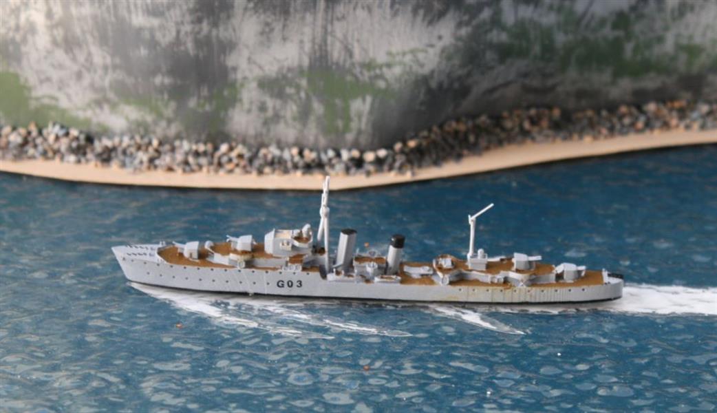 John's Model Shipyard 1/1200 RN504 Tribal Class Destroyer 1937-41 Waterline 3D-printed kit