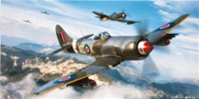 The Weekend edition kit of British fighter aircraft Tempest Mk.II in 1/48 scale. The marking selection offers RAF, Royal Pakistan Air Force and Indian Air Force markings.