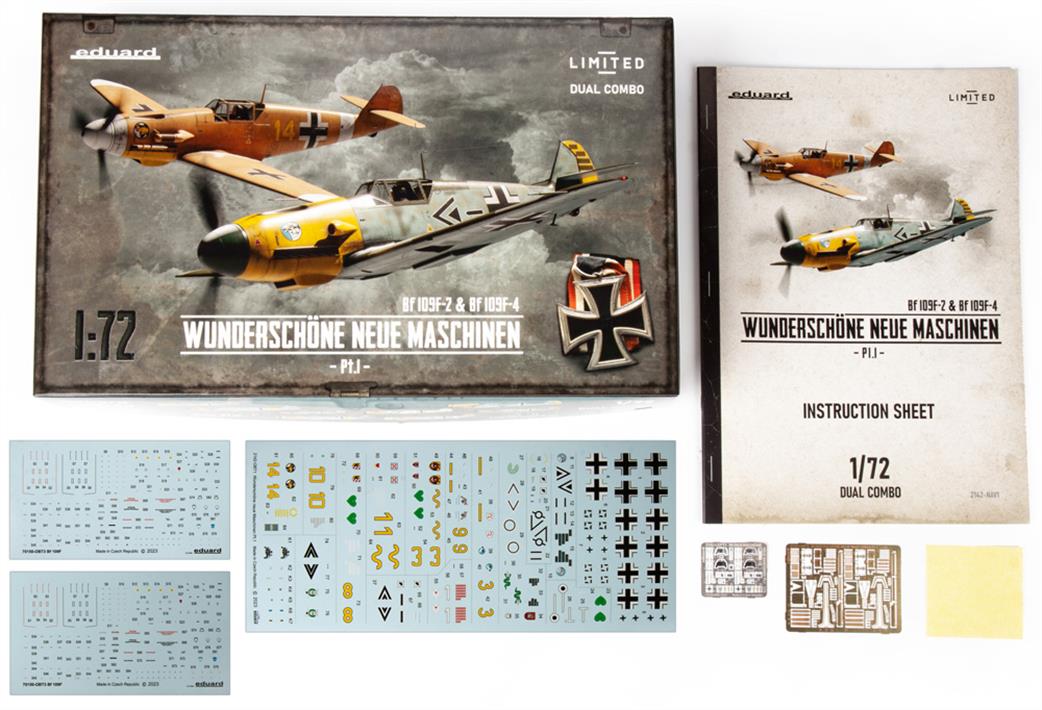 Eduard 1/72 2142 Bf-109F2 And F4 Wonderschone Dual Combo Profipak Plastic Kit