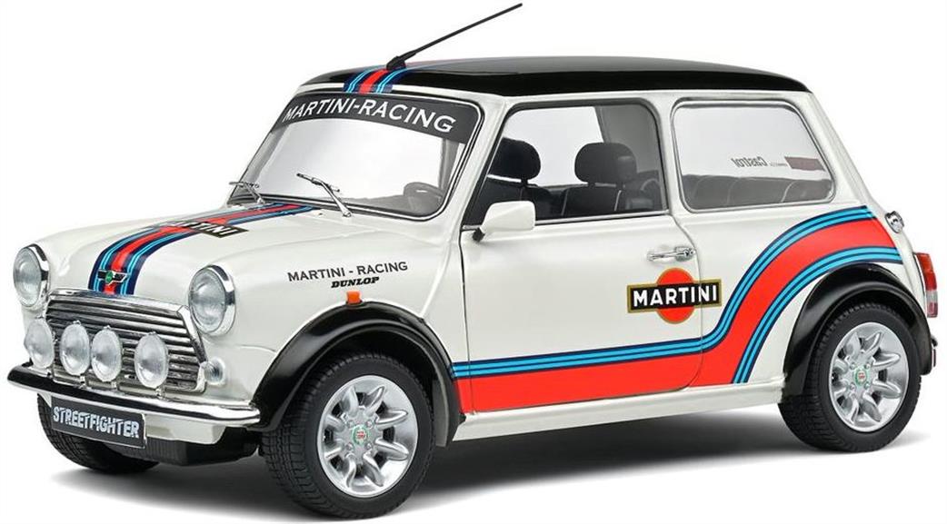 Solido 1/18 S1800610 Mini Cooper Sport Martini Evocation White 1998