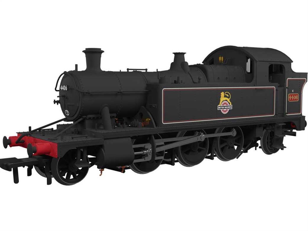 Rapido Trains OO 951007 BR 4406 GWR Churchward 44xx Class Small Prairie 2-6-2T Lined Black Early Emblem