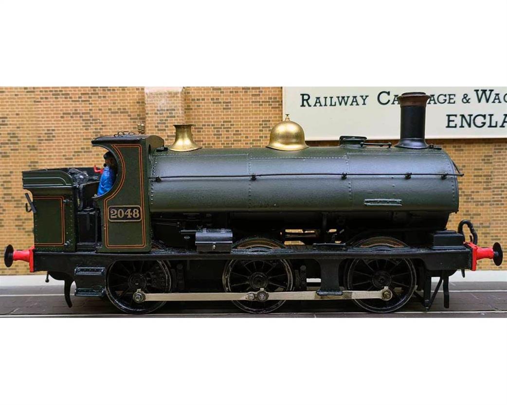 Preowned O Gauge SH43 Eric Underhill Kit Built 2021 Class Saddle Tank 2048 Lined GWR Green