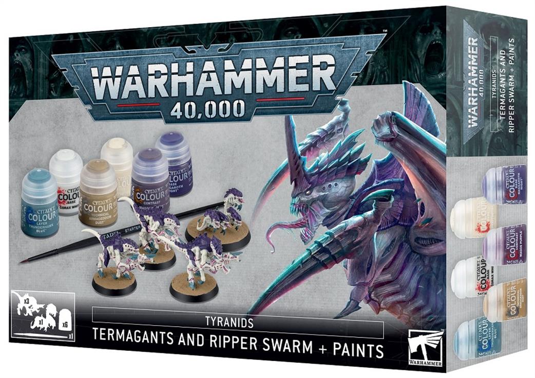 Games Workshop  60-13 Tyranids Termagants and Ripper Swarm + Paint Set