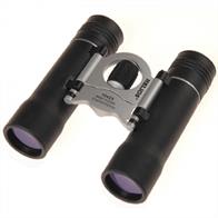 Lightweight and convenient, these stylish compact binoculars feature fully coated optics, quality BK-7 prisms, fold-down eyecups and protective rubber armouring. Eye relief 10.5mm (both models). Supplied with neck strap and soft case with belt loop.