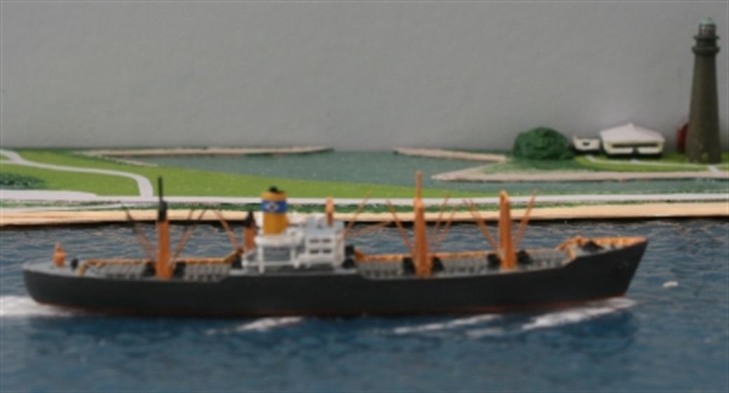 Solent Models 1/1250 SOM 24e Hurricane, C2-S-B1 freighter of Waterman Steamship Corp. 1947-66