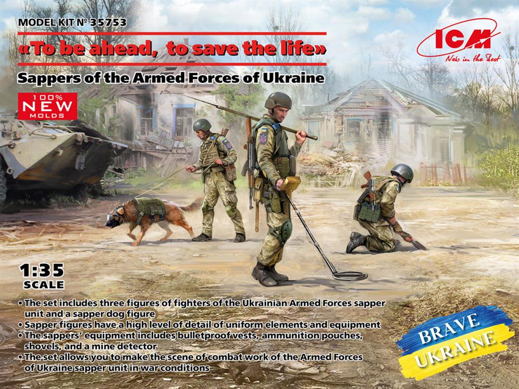 ICM 1/35 35753 To Be Ahead, To Save The Lives, Sappers of the Armed Forces of Ukraine