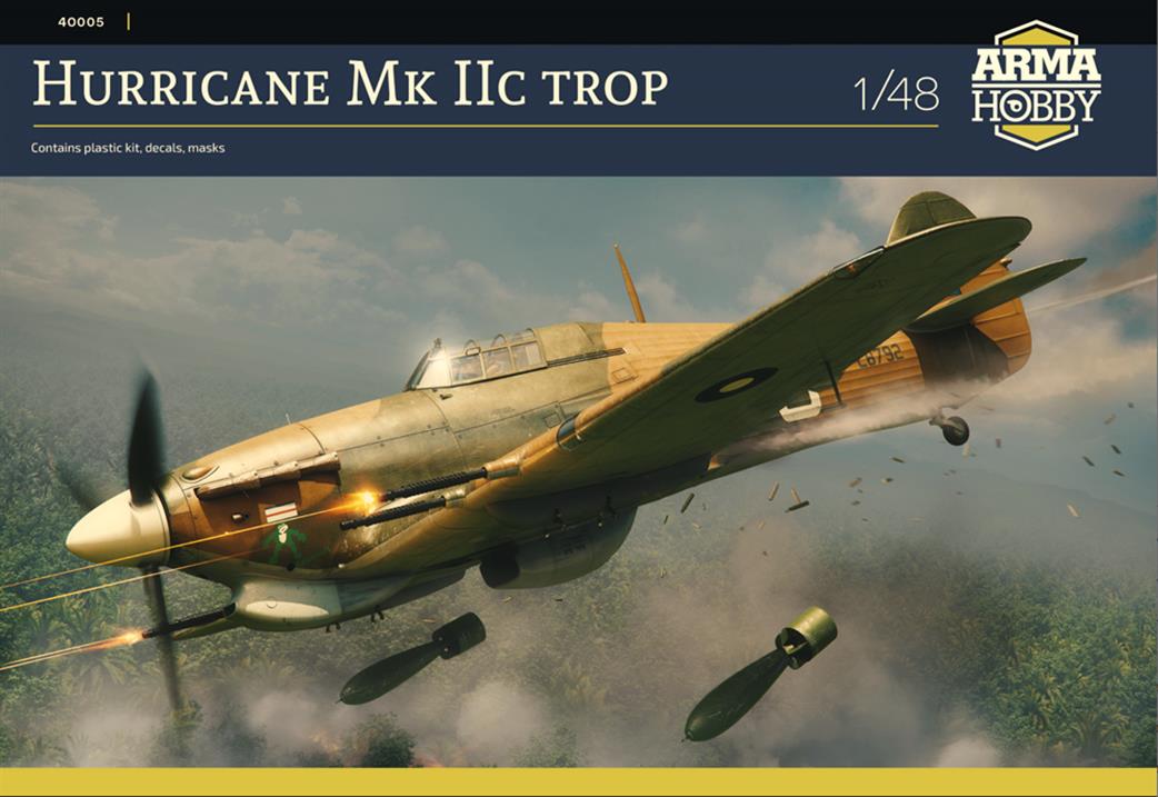 Arma Hobby 1/48 40005 Hurricane MK IIC Trop British RAF Fighter WW2 Plastic Kit