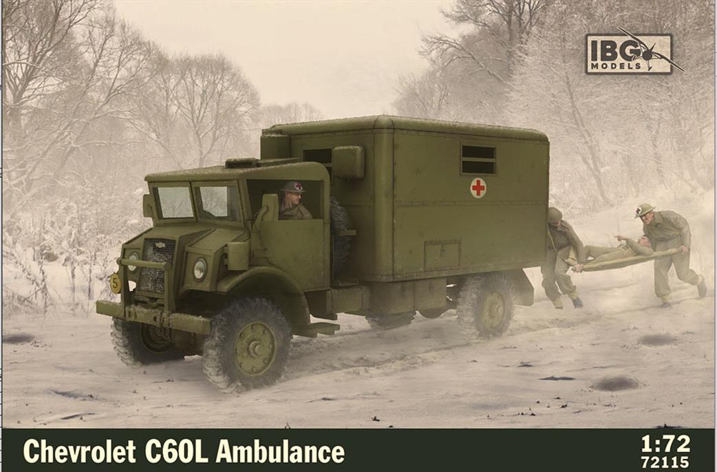 IBG Models 1/72 72115 Chevrolet C60L Ambulance Kit