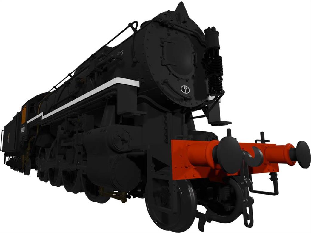 Rapido Trains OO 926009 USATC 95820 Big Jim S160 Class 2-8-0 As Preserved BR Black Early Emblem Keighley & Worth Valley Rly.