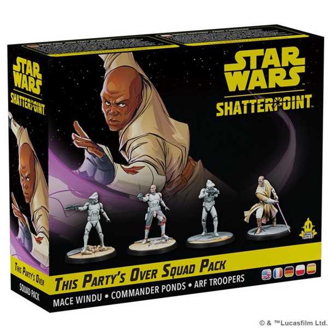 Atomic Mass Games  SWP08 This Party's Over Mace Windu Squad Pack for Star Wars Shatterpoint